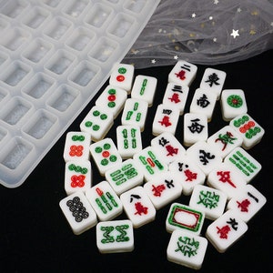 Miniature Mahjong Silicone Mold-Mahjong Tiles Resin Mold-Mahjong Keychain Pendant Mold-Mahjong Jewelry Making Mold-Epoxy Resin Art Mold