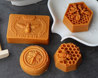 Honeycomb Soap Silicone Mold-Honey Bee Soap Mold-Queen Bee Soap Mold-Honeycomb Bee Candle Mold-Beeswax Candle Mold-Handmade Soap Mold