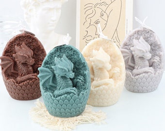 Baby Dragon Silicone Mold-Cute Dragon Candle Mold-Dragon Egg Candle Mold-Crystal Dragon Mold-Epoxy Resin Mold-DIY Aromatherapy Plaster Mold