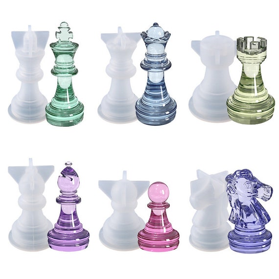 Chess Mold Resin Chess Set Mold 3D Silicone Chess Resin-Taobao