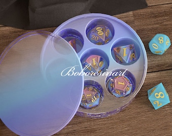 Large DND Dice Resin Silicone Mold-RPG Dice Set Mold-Polyhedral Dice Mold-7 Sharp Edge Dice Mold-Dungeons and Dragons Dice Set Mold