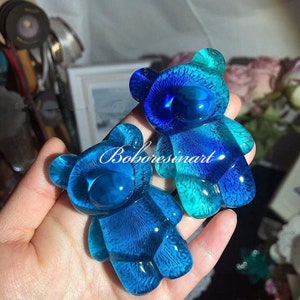 Cute Bear Silicone Mold-Cartoon Bear Resin Mold-Small Bear Keychain Mold-Bear Phone Grip Mold-Animal Bear Pendant Mold-Epoxy Resin Art Mold