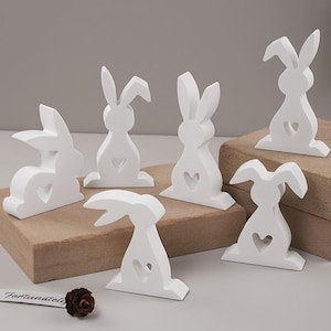 Schattige dierenkonijn siliconen mal-paashaas hars schimmel-hart konijn sleutelhanger schimmel-beton Pasen decor mal-DIY aromatherapie gips mal