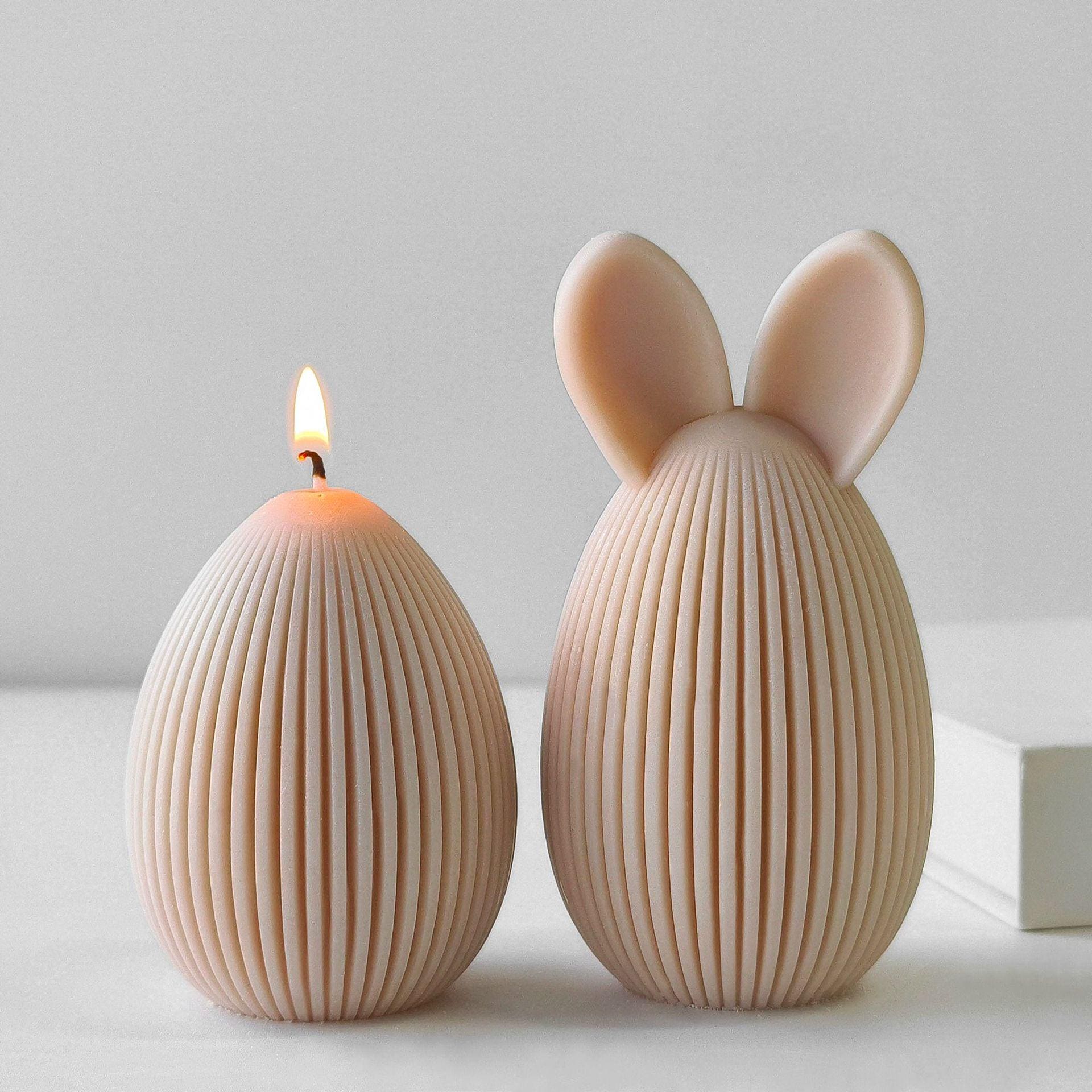 Stampo In Silicone 3D Per Candela Pasquale A Forma Di Coniglio, Set Di 2 Stampi, Per Resina, Sapone E Cera Di Soia, Regalo Fai-da-te
