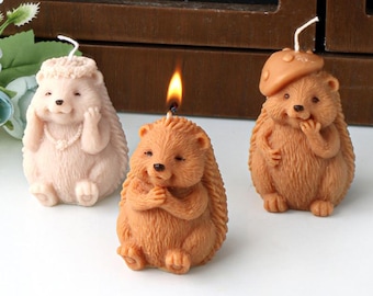 Moule En Silicone 3D En Forme De Hibou Fait à La Main Savon Moule En Silicone Pour La Fabrication De Bougies, Savons, Décoration De Gâteauxet Chocolat 2PCS