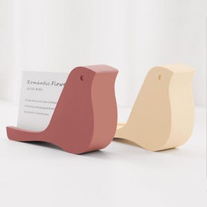 Porte-cartes oiseau, moule en silicone, support photo oiseau, moule en résine, porte-cartes de visite en béton, moule, présentoir pour cartes, moule en plâtre jesmonite