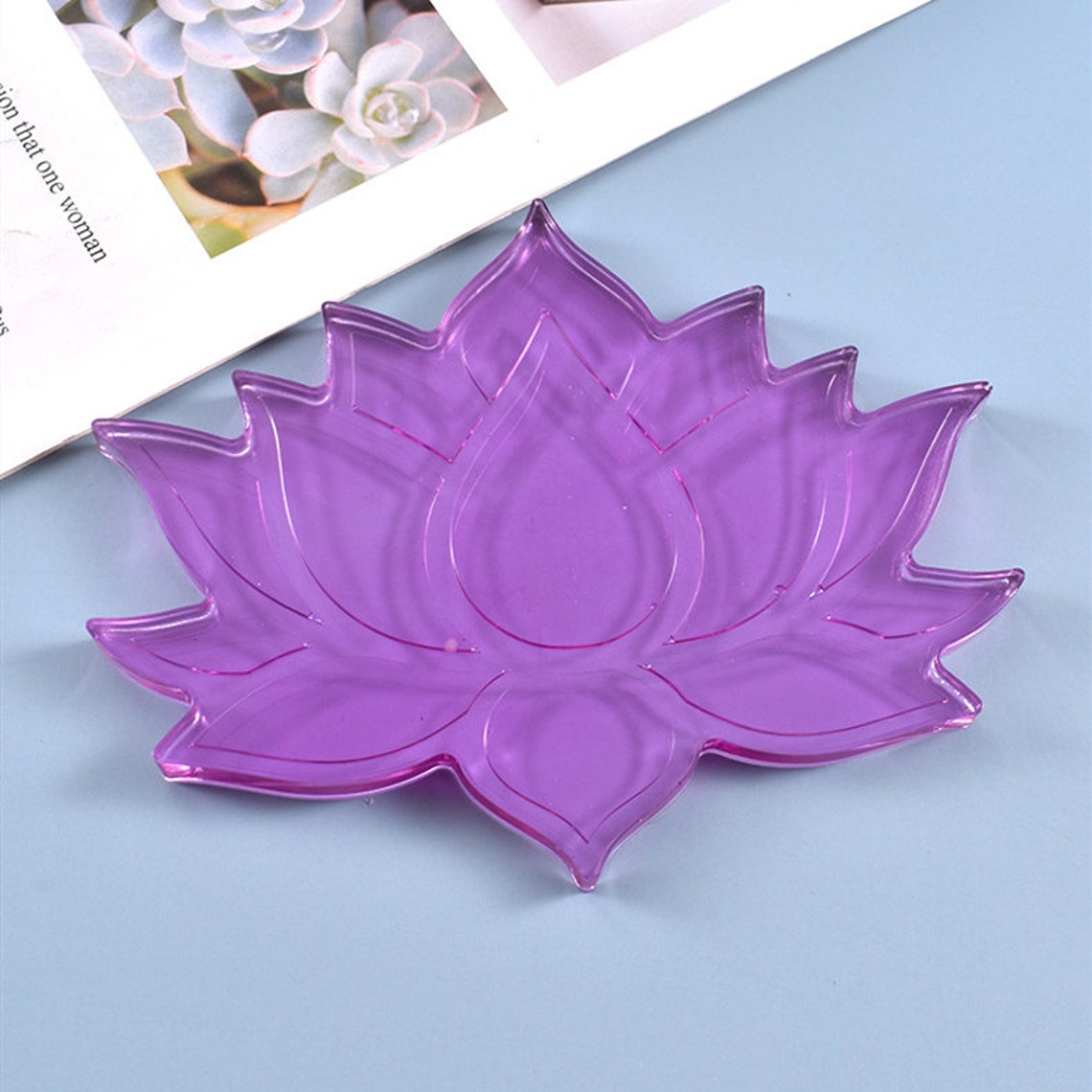 Lotus Coaster Resin MoldLotus Flower Silicone MoldCoaster Etsy
