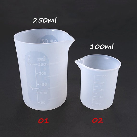 Wholesale Silicone Epoxy Resin Mixing Measuring Cups 