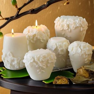 Nordic Vine Candle Silicone Mold-Flower Vine Candle Mold-Sculptural Pillar Candle Mold-Handmade Soap Mold-DIY Aromatherapy Plaster Mold