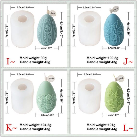 Candele Fai Da Te Stampo In Silicone Per Uova Di Pasqua – Per , Saponi, Gessi, Decorazioni Stampo Per Saponi Artigianali