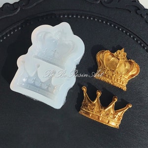Crown Silicone Mold-Cute Crown Resin Mold-Crown Earrings Mold-Pendant Jewelry Making Mold-Epoxy Resin Art Mold-Gift for Christmas