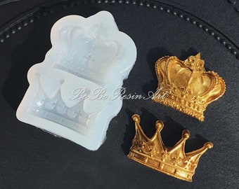 Crown Silicone Mold-Cute Crown Resin Mold-Crown Earrings Mold-Pendant Jewelry Making Mold-Epoxy Resin Art Mold-Gift for Christmas
