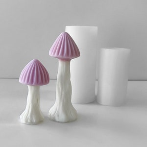Mushroom Candle Silicone Mold-Morel Mushroom Candle Mold-Beeswax Pillar Candle Mold-Mushroom Silicone Candle Mold-Scented Soy Candle Mold
