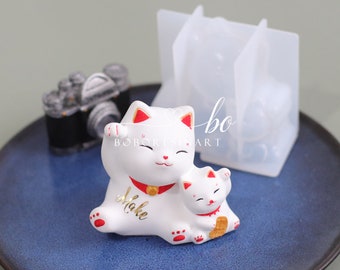 Good Luck Kitty Silicone Mold Pre-Order