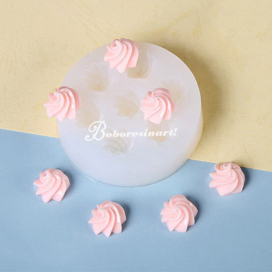 Miniature Whipped Cream Fondant Silicone Moldwhipped Cream Candle Mold