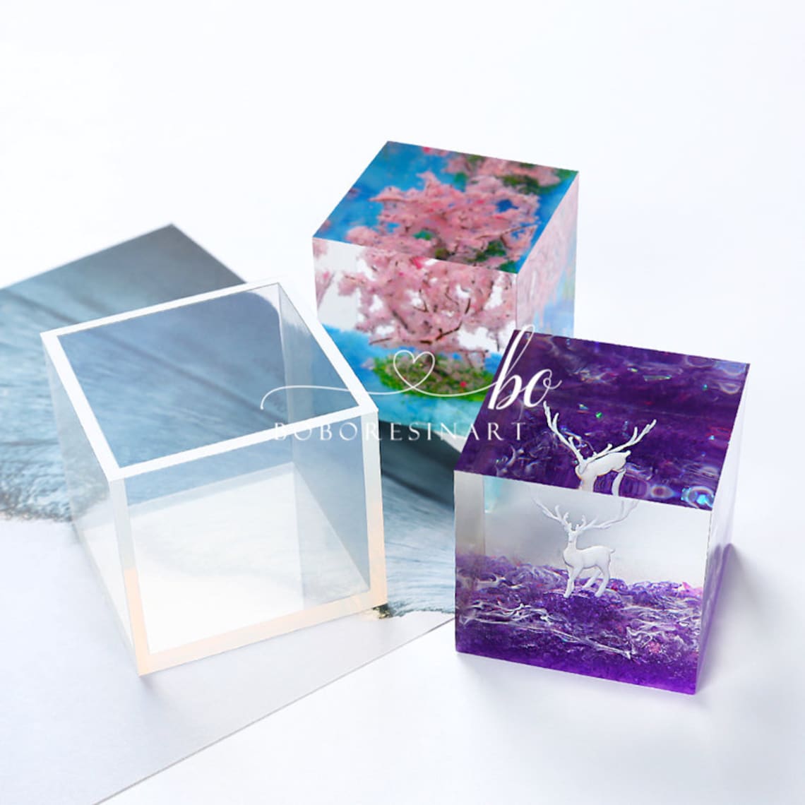 Cube Silicone Mold3D Cube Art Resin MoldSquare Resin Etsy