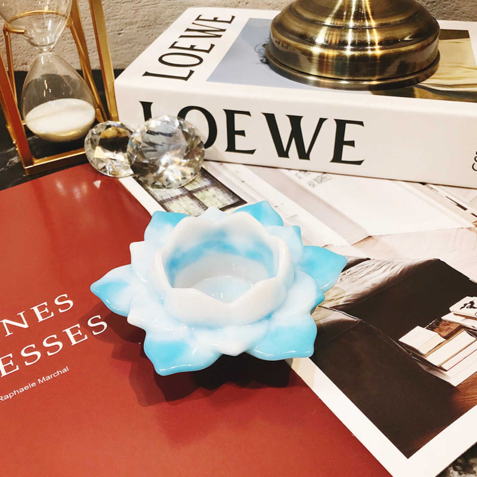 Colorful Lotus Resin MoldLotus Candle Holder MoldFlower Etsy