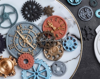Steampunk Gear Silicone Mold-Steampunk Gear Resin Mold-Gear Theme Mold-Machinery Gear Mold-Silicone Gear Mold-Epoxy Resin Art Mold