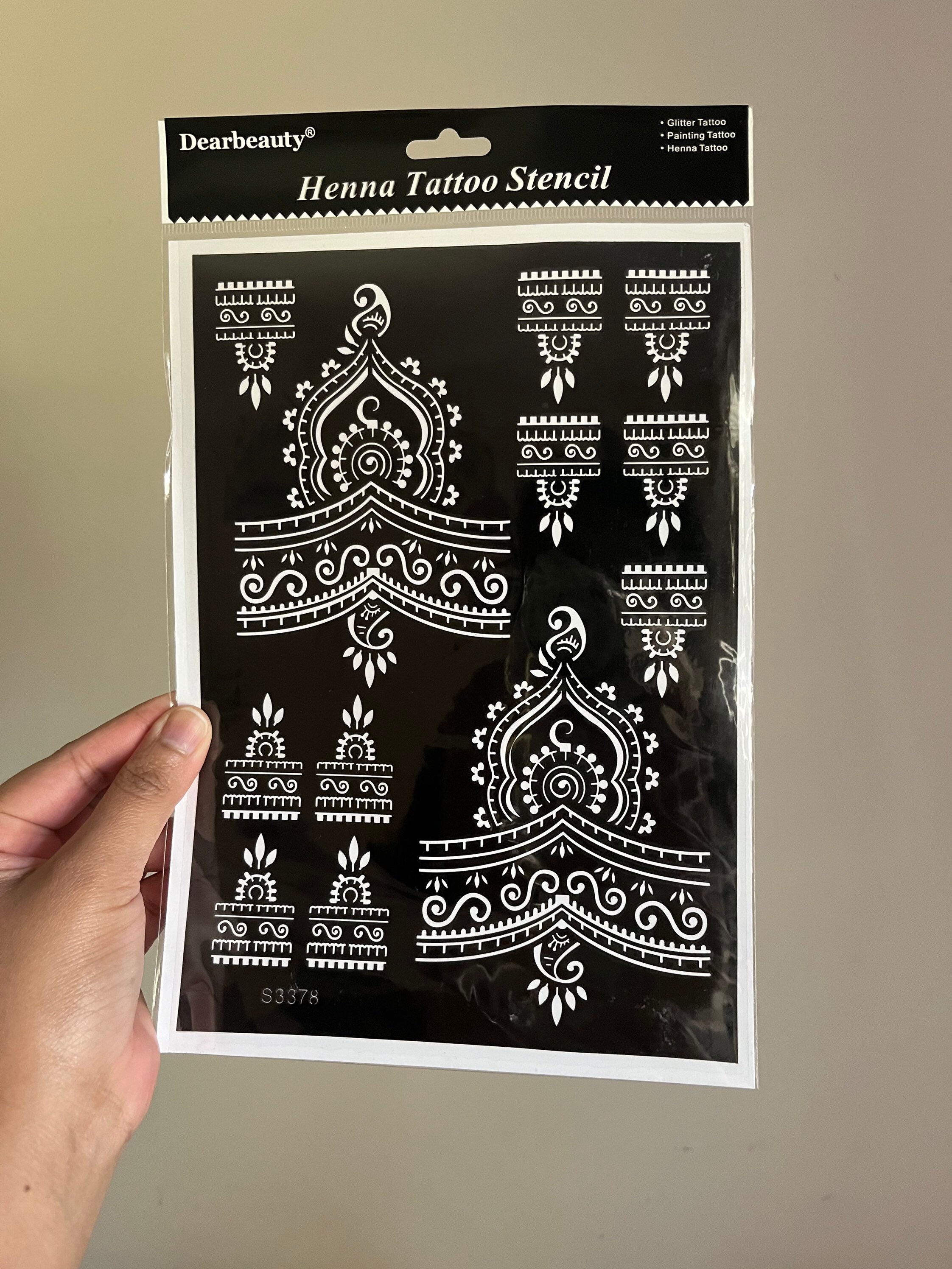 Mehendi Stencil.easy to Use. Traditional Henna and Fingers Etsy