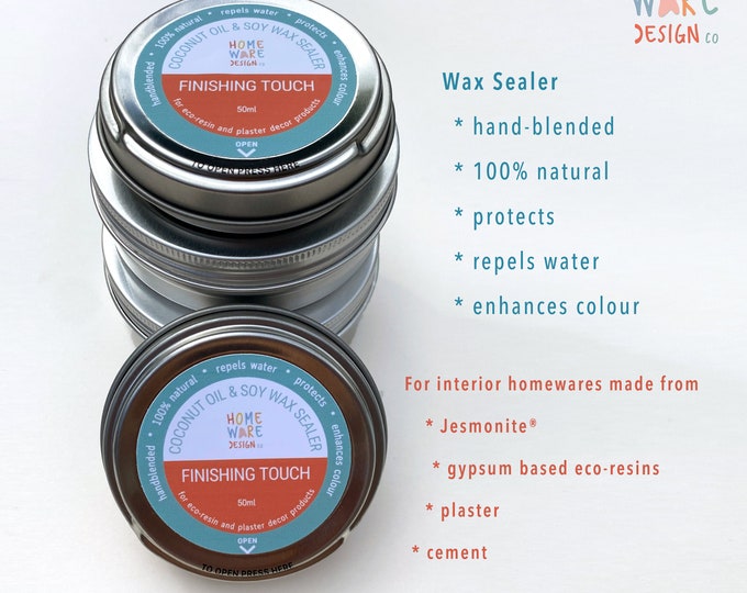 Finishing Touch 100 Natural Coconut Oil & Soy Wax Sealer. Protect Your