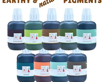 EARTHY and NATURAL  Colour Pigments - Hand-blended for Jesmonite® AC100, AC300, AC730, plaster & gypsum based eco-resins or cement.