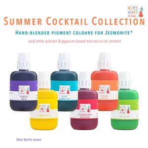 SUMMER COCKTAIL COLLECTION Colour Pigments - Hand-blended for Jesmonite® AC100, AC300, AC730, plaster & gypsum based eco-resins or cement.