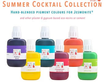 SUMMER COCKTAIL COLLECTION Colour Pigments - Hand-blended for Jesmonite® AC100, AC300, AC730, plaster & gypsum based eco-resins or cement.