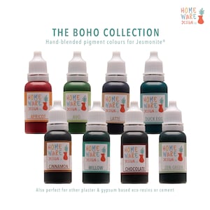 BOHO COLLECTION 8 Colour Pigments - Hand-blended for Jesmonite® AC100, AC300, AC730, plaster & gypsum based eco-resins or cement.