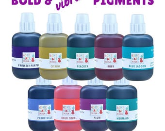 BOLD and VIBRANT Colour Pigments - Hand-blended for Jesmonite® AC100, AC300, AC730, plaster & gypsum based eco-resins or cement.