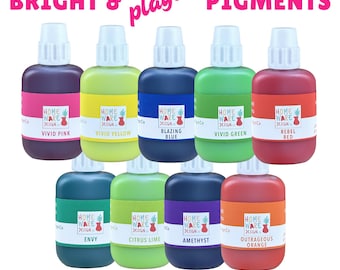 BRIGHT and PLAYFUL Colour Pigments - Hand-blended for Jesmonite® AC100, AC300, AC730, plaster & gypsum based eco-resins or cement.
