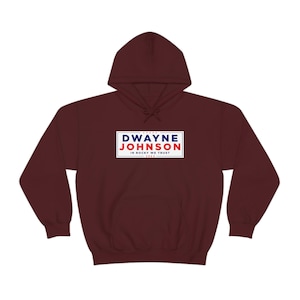 Dwayne The Rock Johnson For President Unisex Heavy Blend Hooded Sweatshirt