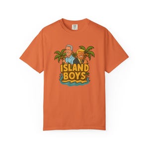 Trump Epstein Island Boys T-Shirt, Casual Wear, Beach Party Shirt, Gift for Him, Trendy Graphic Tee, Vacation Outfit