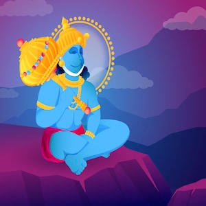 Lord Hanuman Ji | Hindu God | Canvas Print | Free UK Delivery