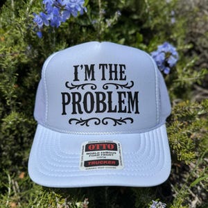 I&#39;m The Problem Trucker Hat – Somebody&#39;s Problem Hat, Western Style Foam Hat, Funny Country Cap, Camo Mesh Snapback, Wallen Inspired Gift