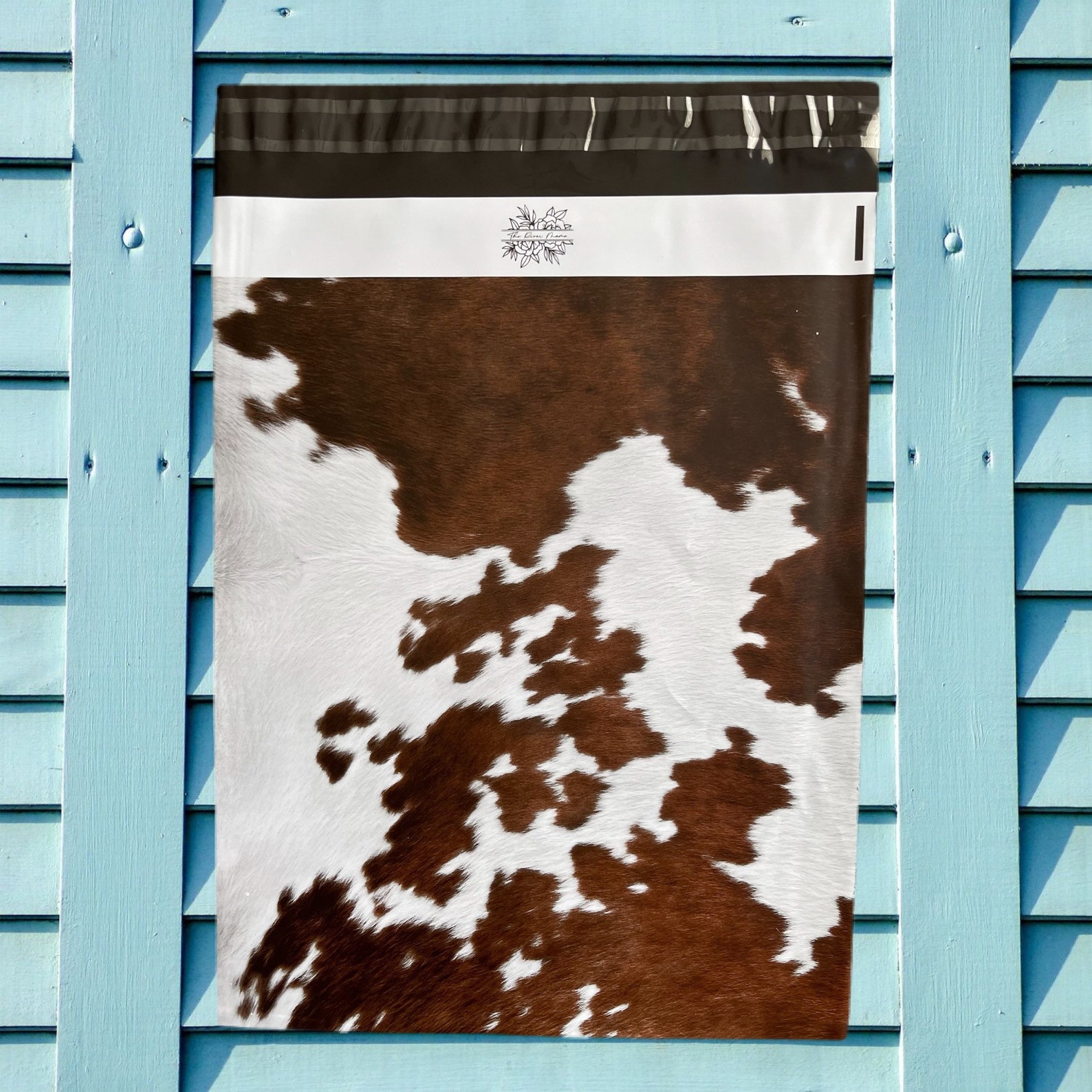 Cowhide 10X13 Poly Mailers Cow Print Mailers Western Etsy