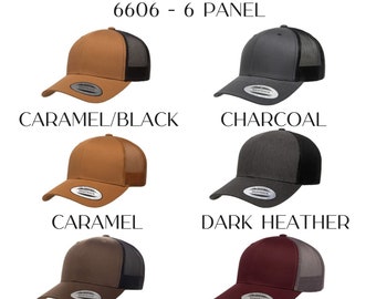 YP Classics Retro Trucker Hat: 6-Panel Blank Hat