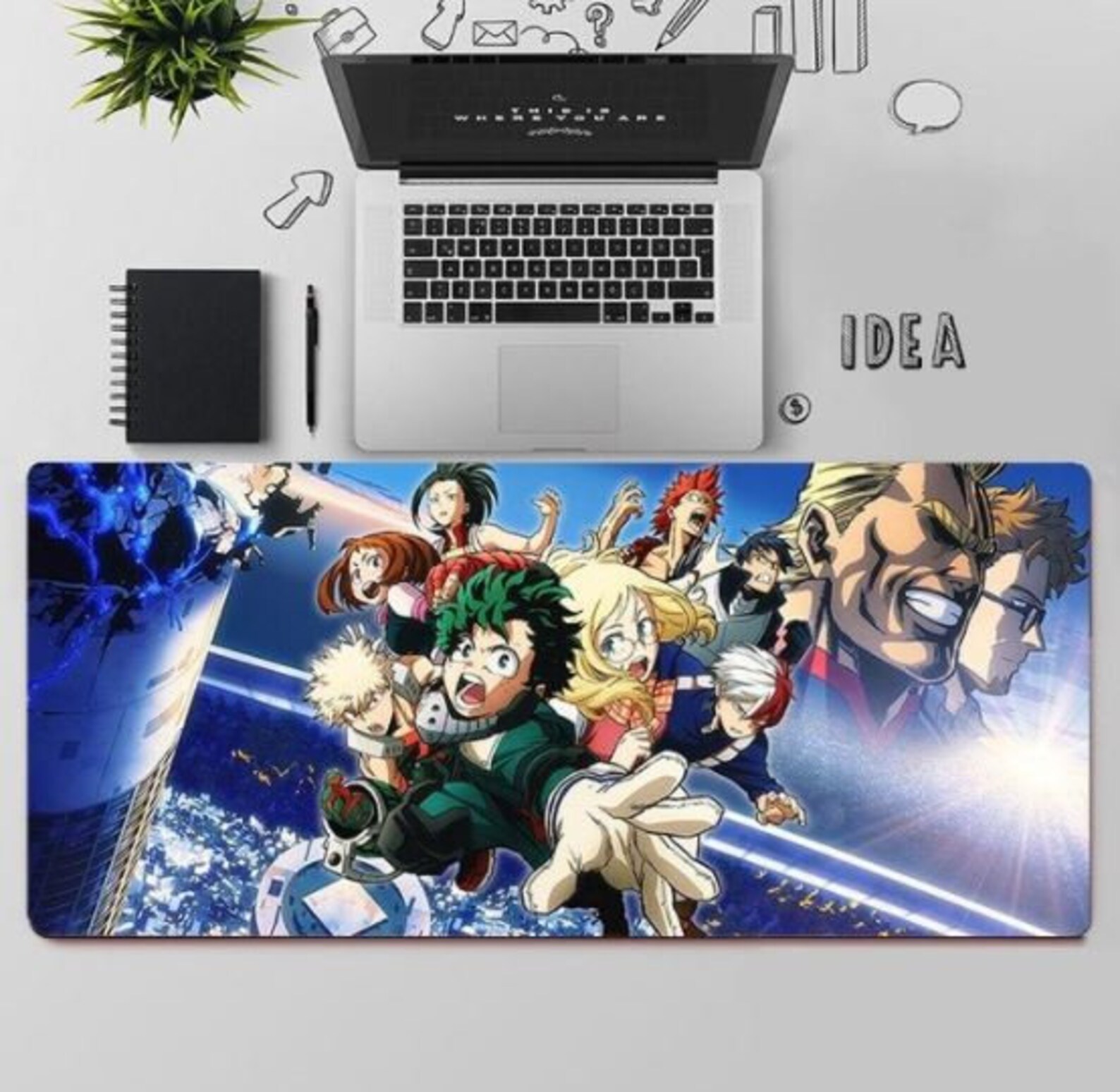 Anime Desk Mat Custom Desk Mat Anime Desk Pad Mousepad 10 Etsy