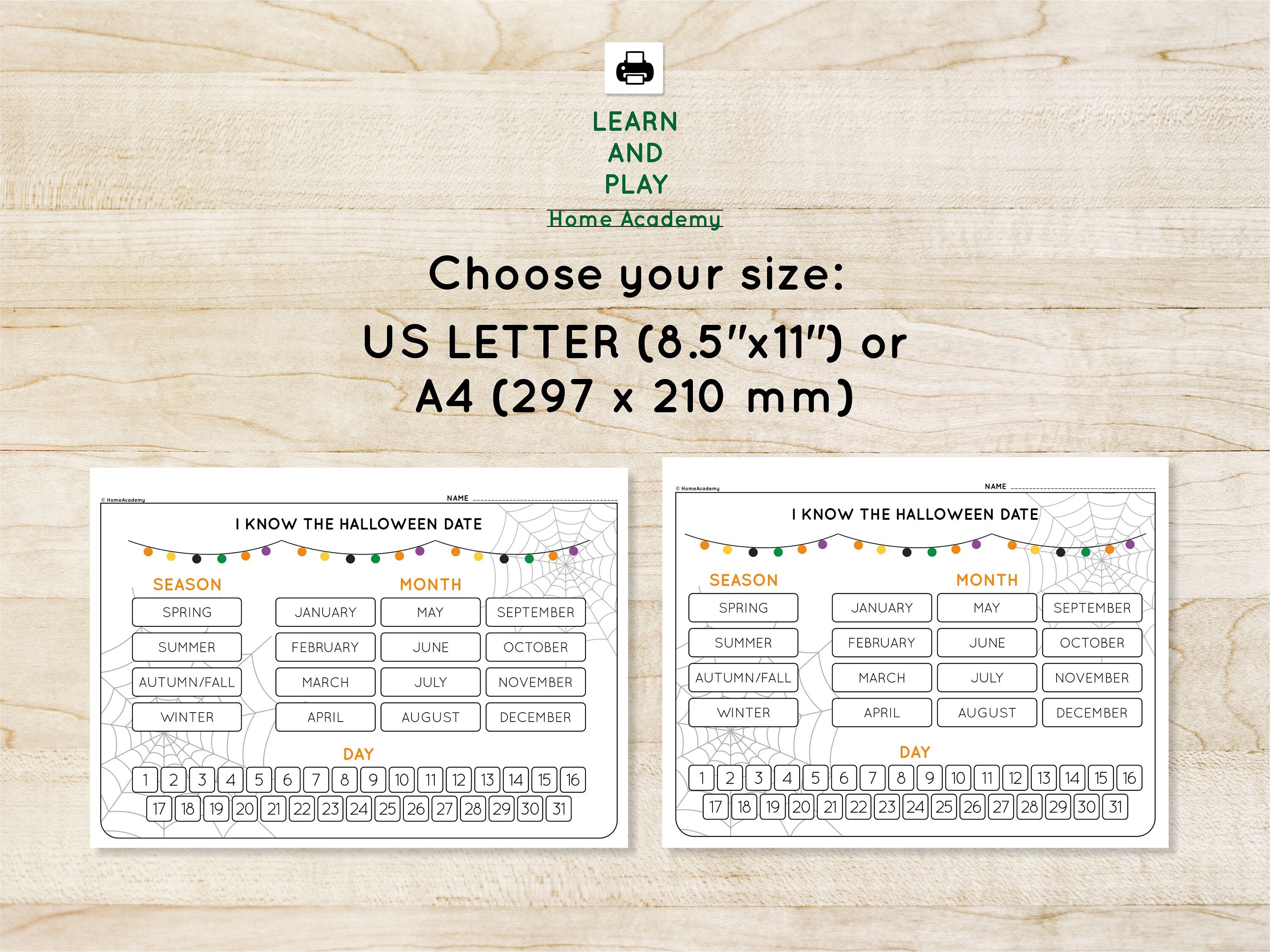 Printable Halloween Worksheets for Kids Homeschool Printables - Etsy