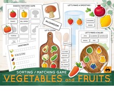 fruits and vegetable preschool activity etsy