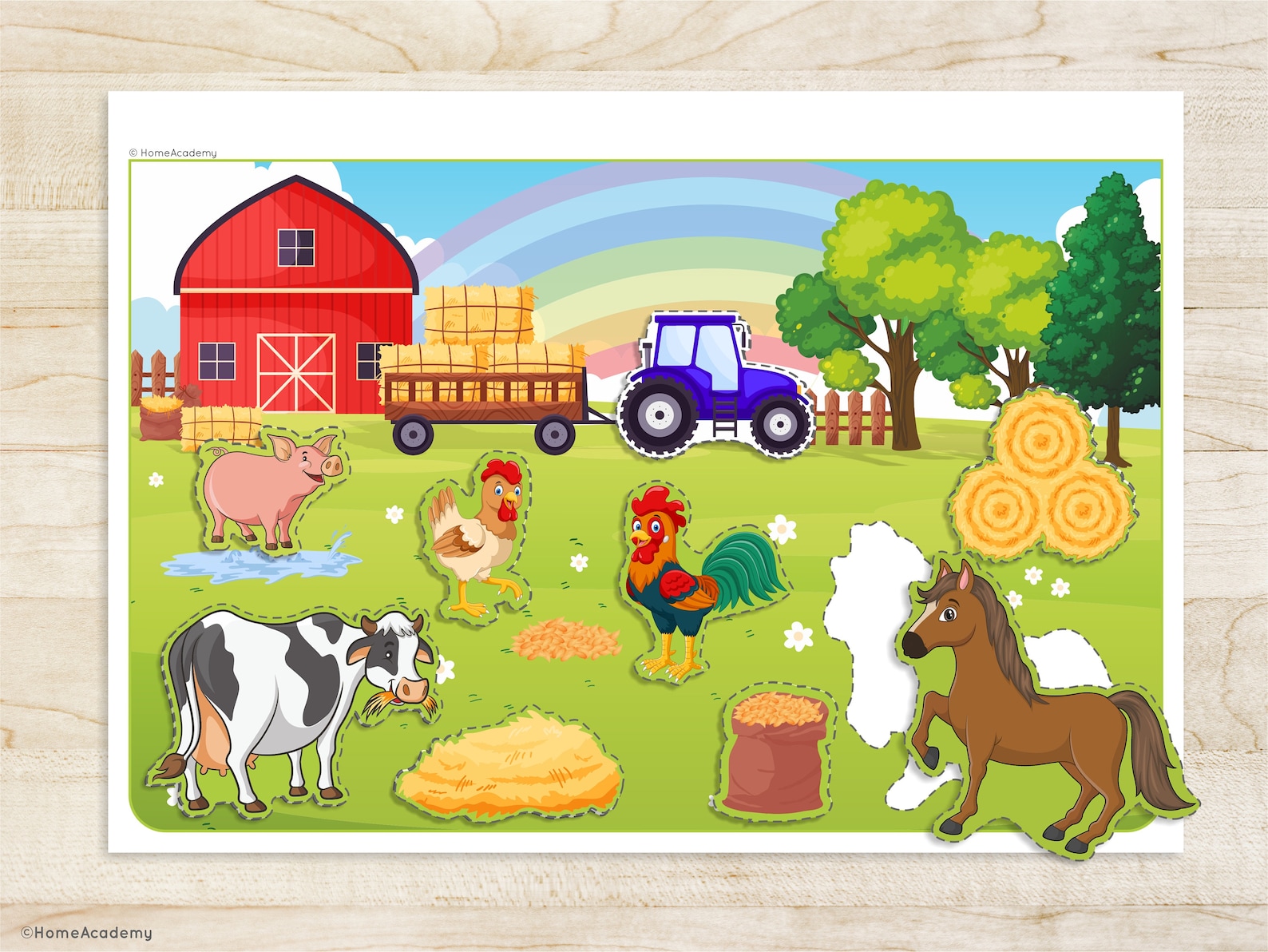 ANIMALS Printable Toddler Learning Toy Homeschool Busy Book Montessori ...