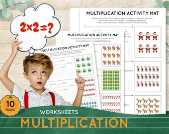 MULTIPLICATION Practice 2nd grade Math Worksheets Printable Multiplication table practice Homeschool Printables Counting activities for kids