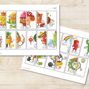 Printable PUZZLES Picture Matching Game Kids Activity Worksheets ...