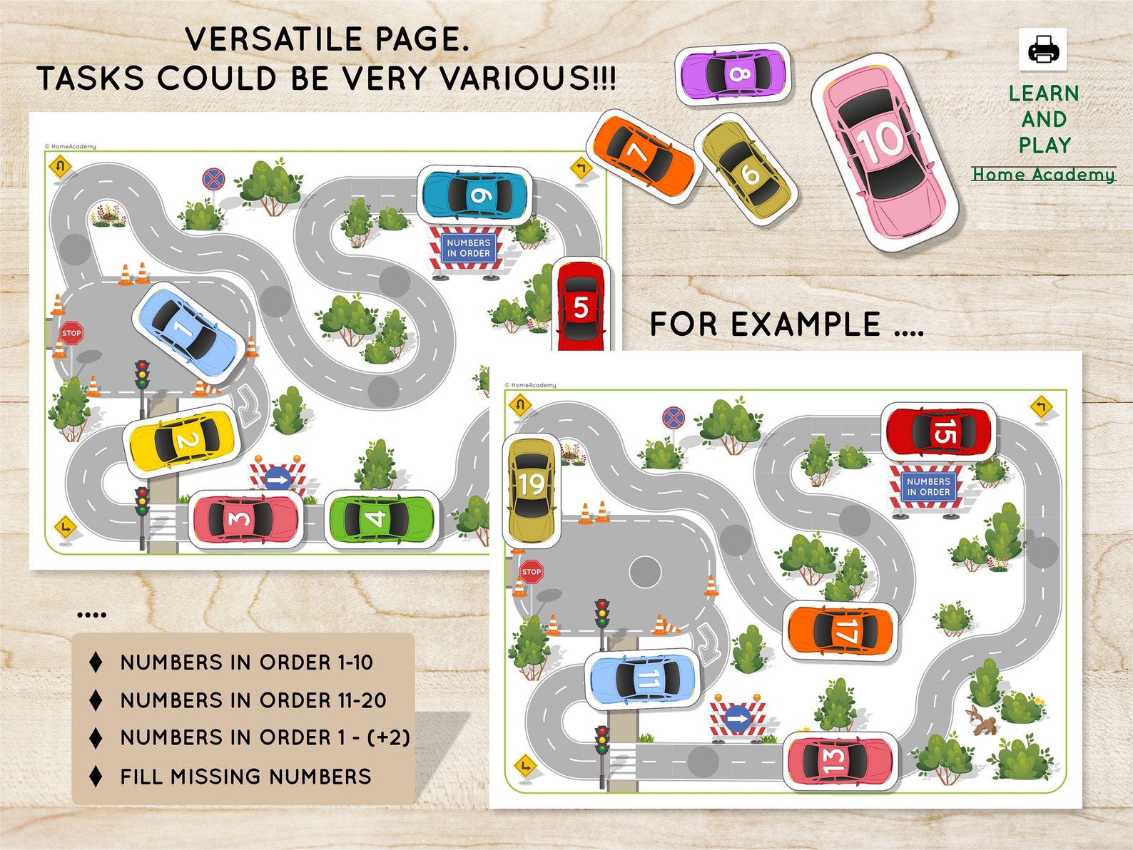 CARS Busy Book Toddler Learning Toy Printable Homeschool | Etsy