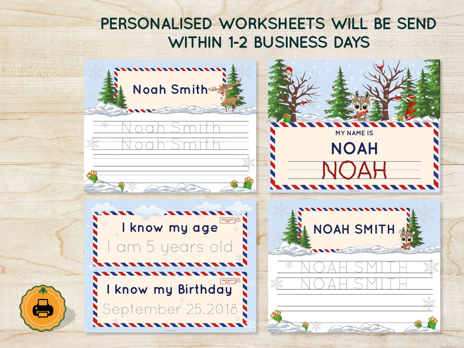 Printable Custom Name Tracing Worksheets Tracing Letters and Etsy