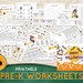 Printable Halloween Worksheets for Kids Homeschool Printables - Etsy