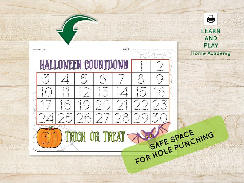 Printable Halloween Worksheets for Kids Homeschool Printables - Etsy