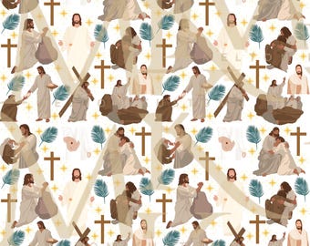 Jesus Seamless Pattern