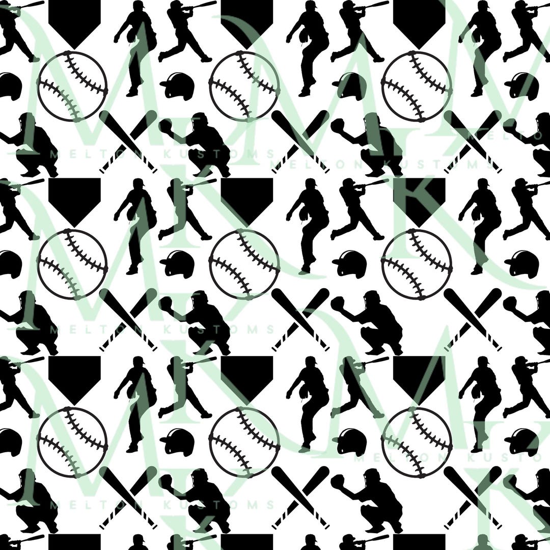 Baseball Seamless Pattern - Etsy