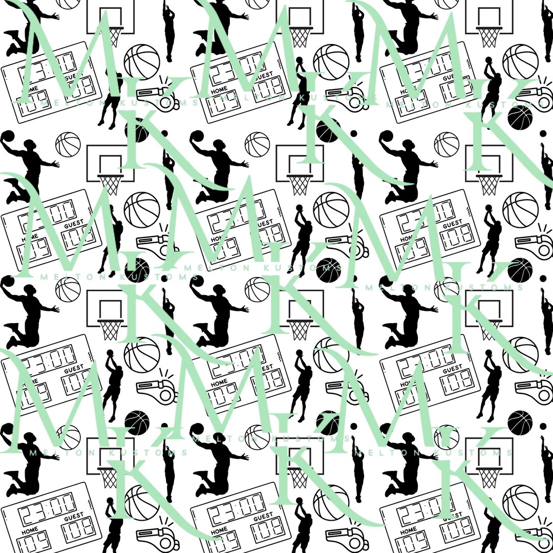 Basketball Seamless Pattern - Etsy