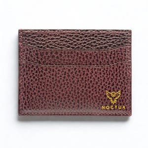 Four Pocket Leather Card Holder - Bordeaux, Gifts for Men